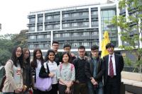 College Master, Prof Kenneth Young, welcoming the delegation from CUHK (SZ)